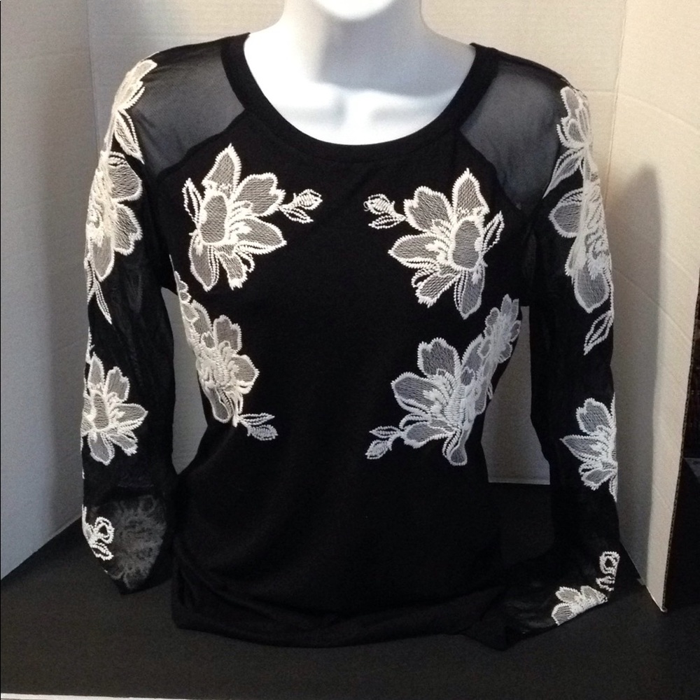 INC Floral knit top